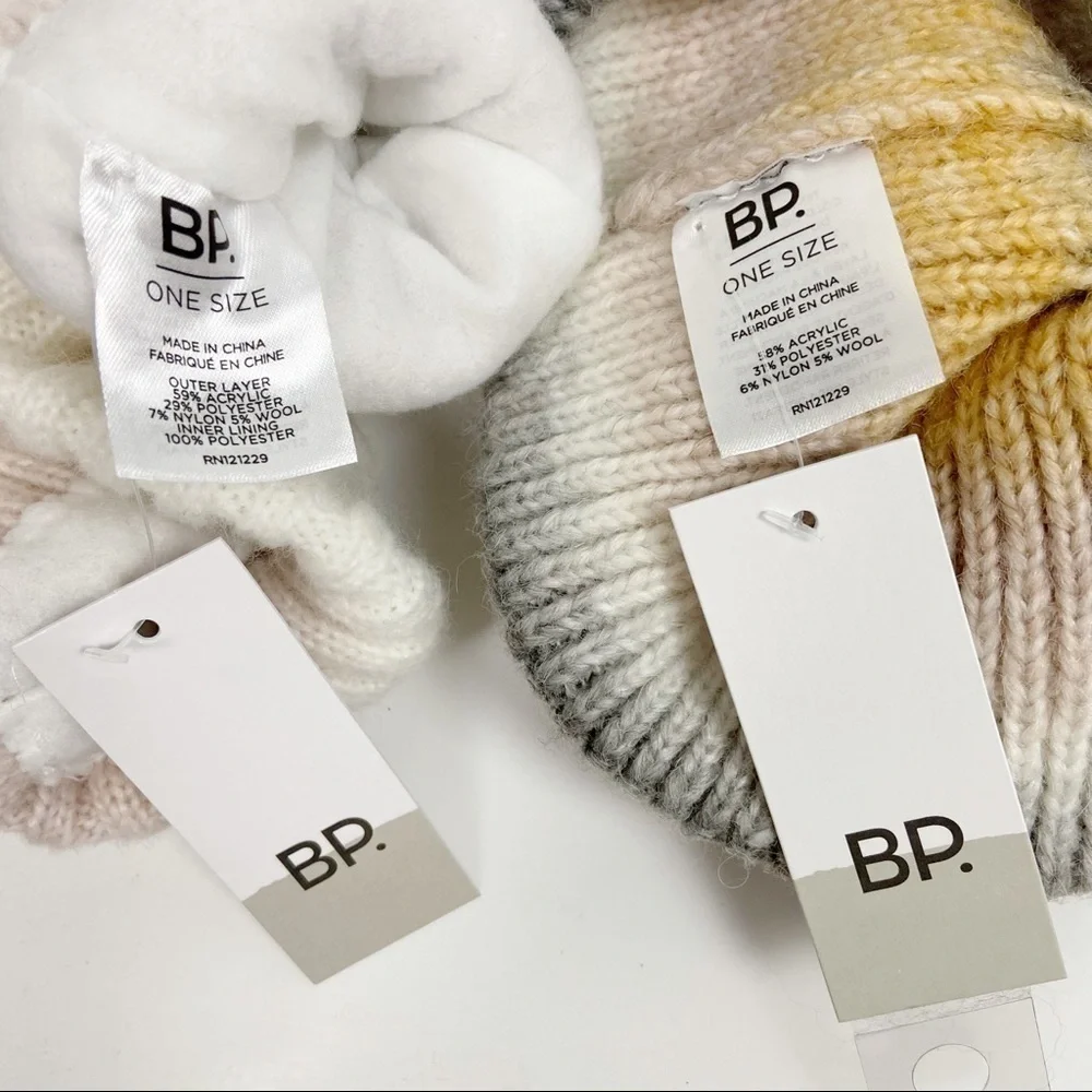 BP Hat and Mittens Matching Knit Set